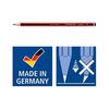 Staedtler Tradition HB Pencils, 12-Pack, General Use Pencils for Writing, Drawing, Sketching, Red/Black Design, PEFC Certified Wood, European Style,