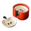 Set di 4 ciotoline in ceramica per salse Piccole ciotole per salse e condimenti Impilabili Lavabili in lavastoviglie Ciotoline da portata per feste Snack per barbecue
