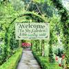 Wooden Welcome To My Garden Sign Letter Printed Door Hanging Decor Garden Wooden Sign  Party