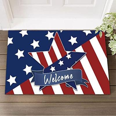 Puerto Rico Welcome Symbol Doormat - Cultural Non-Slip Floor Mat for Bedroom - Washable Holiday Home Decor Carpet Rug Mat