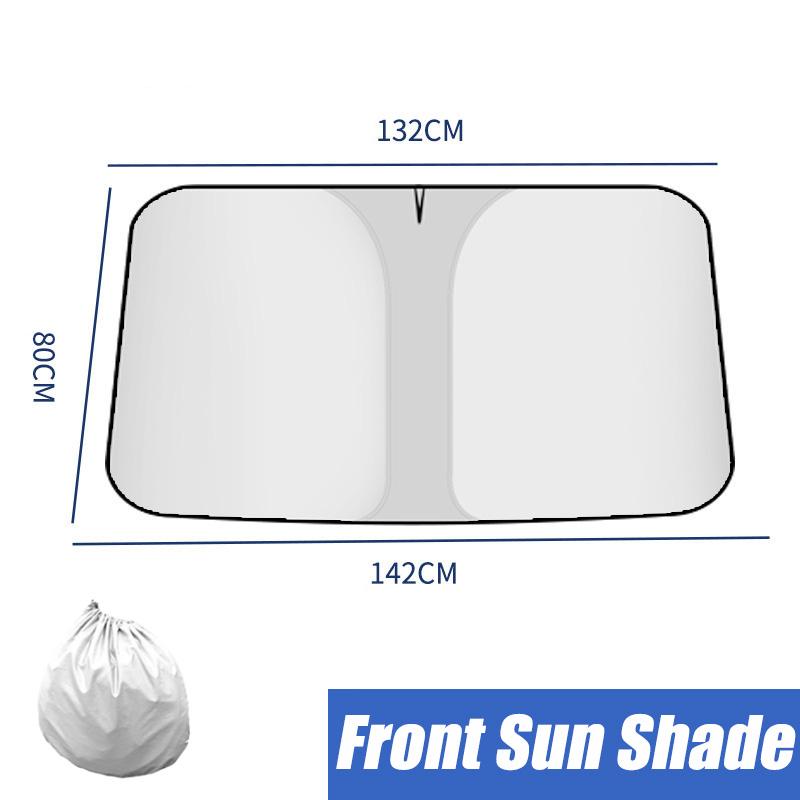 

UV-Reflective Car Sun Shade Cover Rear Windshield Sun Protection Sunshade Heat-Isolation Car Privacy Curtains Foldable Storage