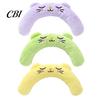 Embroidered Cat Toy Interactive Pet Pillow, with Built-in BB Sound Device, Soft U-shaped Neck Cushion U-Shaped Protector, for Cats And Dogs