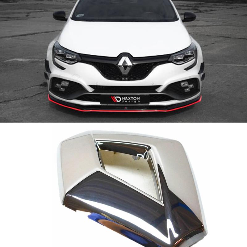 MGRT1 19*15cm Emblema Anteriore Per Renaultt Clio 4 IV MK4 Fluence Megane Argento Lucido 628909470R