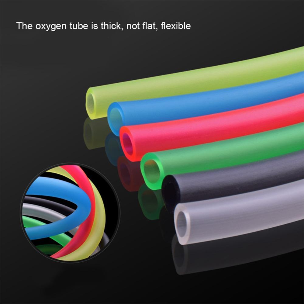 Soft Silicone Aquarium Oxygen Hose Black Oxygen Hose Durable Aquarium Air Pump Tube  Oxygen Supply