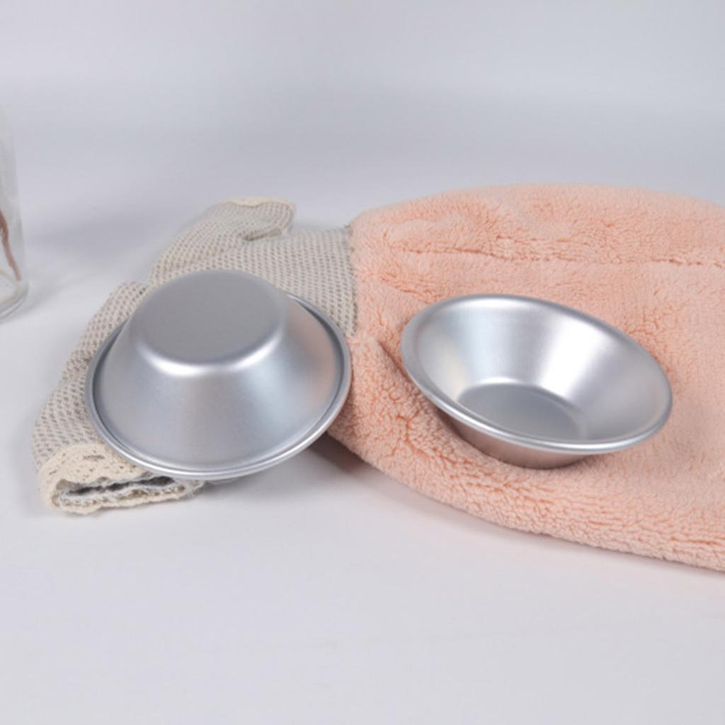 Sett med 10 Mini Bakeformer Non-Stick Former Bakeutstyr Egg Terteformer Pålitelig Kjøkkenutstyr Flott for Bakverk