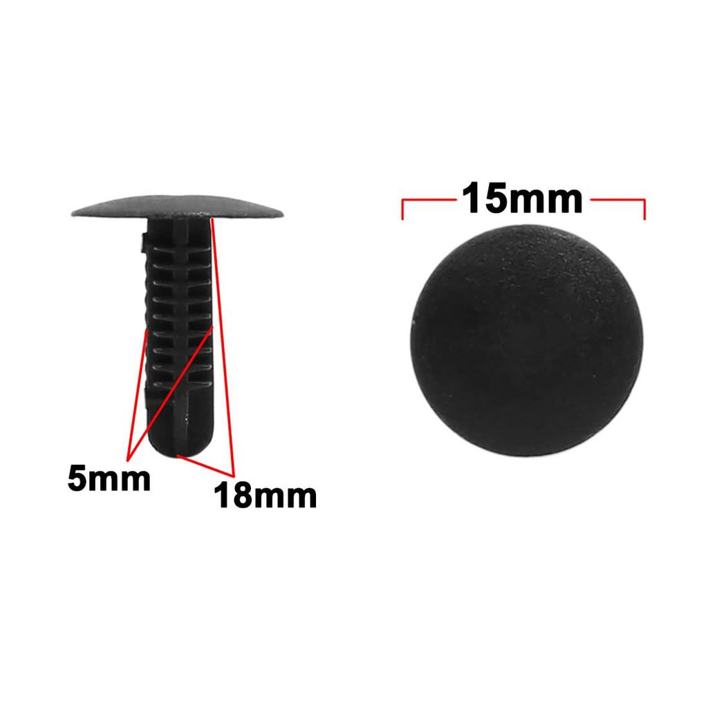 uxcell Plastic Rivets 0.2 inch (5 mm) Hole for Cars, Fender, Bumper, Plastic Rivet,