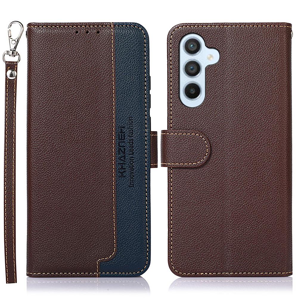 KHAZNEH Cell Phone Cover For Samsung Galaxy S25/S24 Case Wallet Leather Shell (RFID Blocking Function)