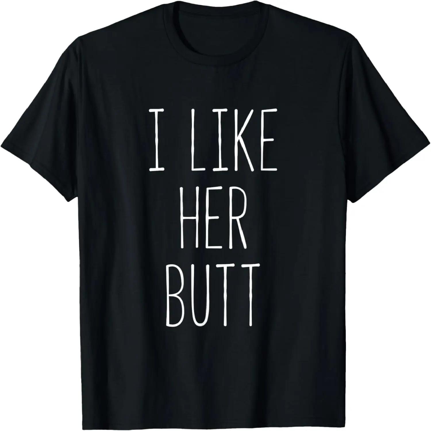 I Like His Beard I Like Her Butt Matching Couples T-Shirt S чёрный