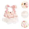 20cm Plush Doll Dress Doll Clothes DIY Doll Toy for Little Girls Gift Photo Props Soft Stylish Dress up Doll Outifit