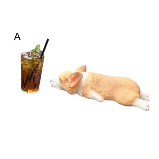 Ozdoba do auta Corgi Roztomilý Mini Spící Corgi Dekorace do auta Ozdoba na středovou konzoli Dárek pro milovníky aut a domácích mazlíčků