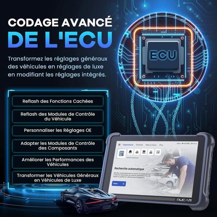 Diagnostický kufr pro auto - BAZARLAND30 - 892BT - Obousměrný OBD2 - Kódování ECU - 34+ Resetů
