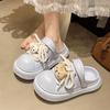 Cute Ugly Cute Big Head Hole Shoes Women Wear 2025 Spring and Summer New Straps Cartoon Versatile College Style Two Slippers