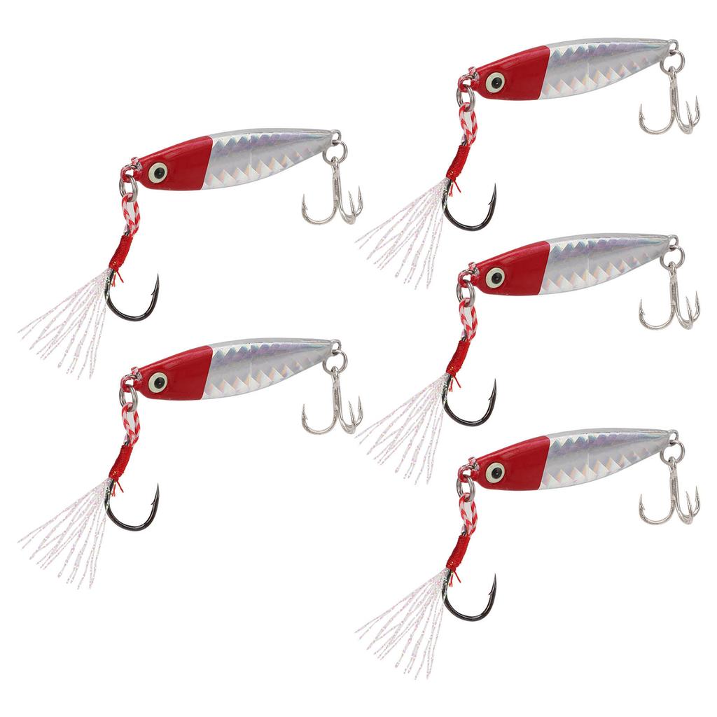5Pcs 15g Metal Vib Hard Fishing Lures Jigging Fishing Baits Artificial Hard Lure with Sequin Laser