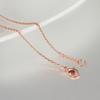 Vinterly Cross Chain Long Necklace for Women Thin Pure Copper Adjustable 51cm Twisted Anti-scratch Jewelry Female Lobster Clasps