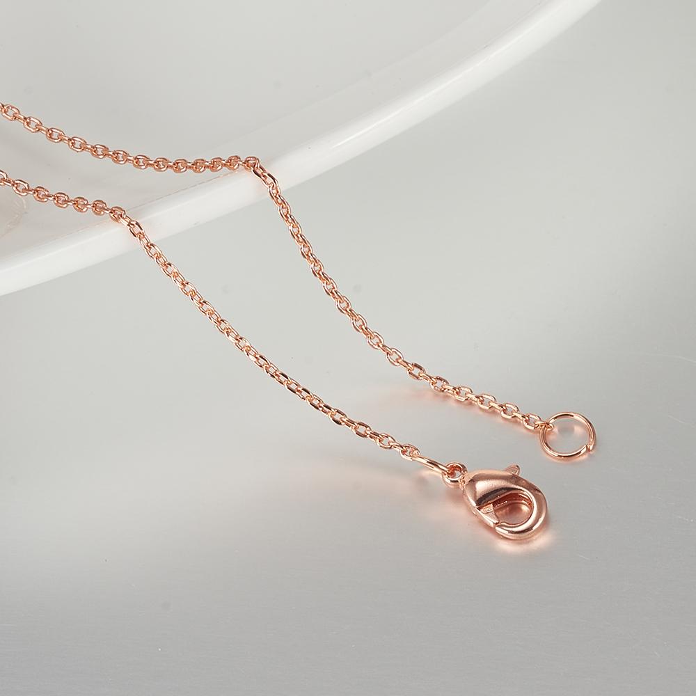 Vinterly Cross Chain Long Necklace for Women Thin Pure Copper Adjustable 51cm Twisted Anti-scratch Jewelry Female Lobster Clasps