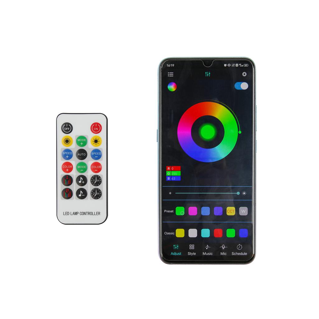 2pcs 3ft LED Whip Lights with Bluetooth Remote Control Spiral RGB Chase Light Offroad 360°Spiraling Rising Dream Wrapped