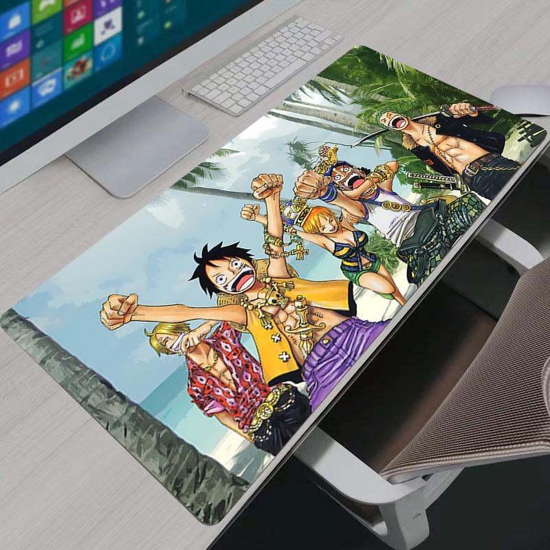 Mouse Pad Notbook Gamer Large Keyboard NonSlip Rubber Computer Carpet Japan Anime One Piece Desk Mat PC Gamer MousePad Gifts
