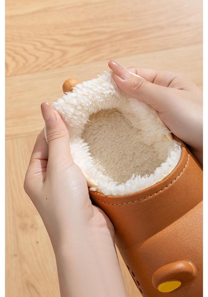 2025 Rilakkuma Cotton Slippers: Warm Winter Closed-Toe Little Bear Design for Girls