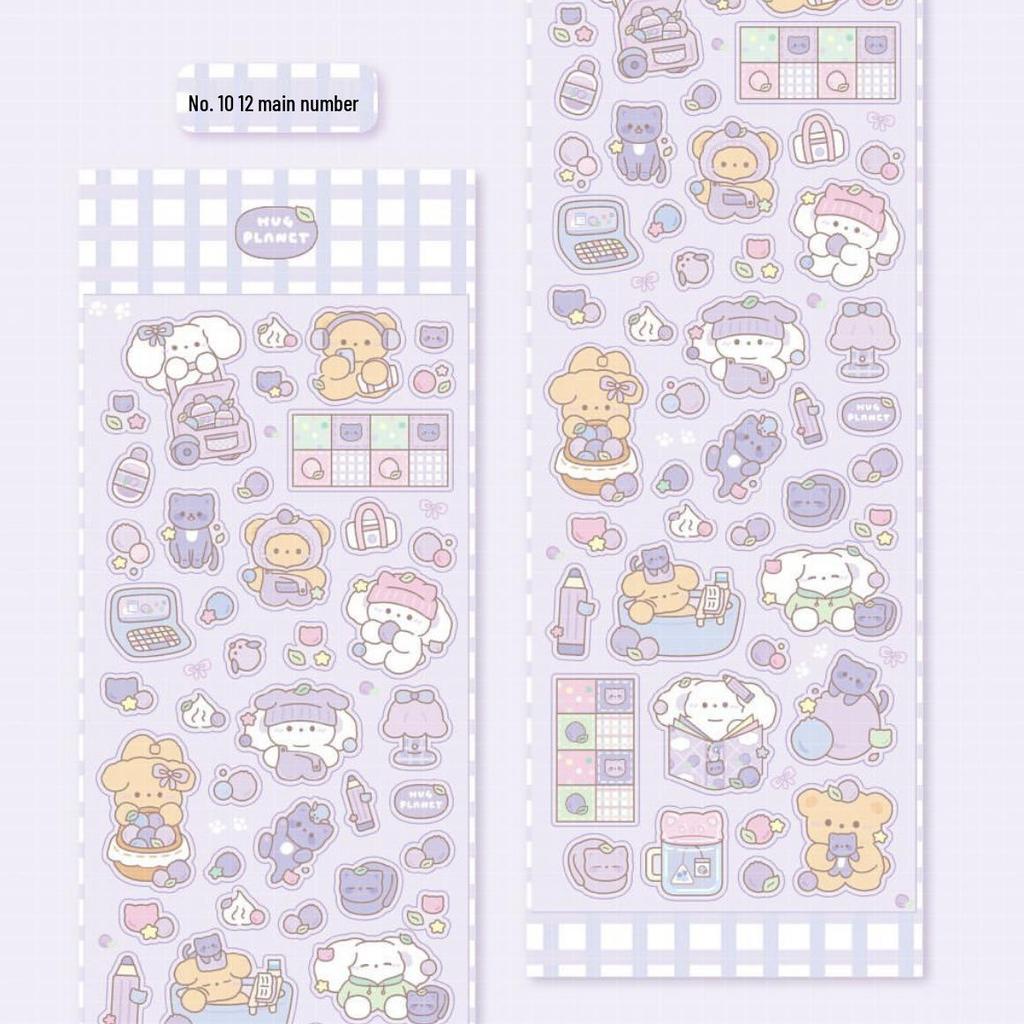 Korean Cartoon Cute Doodle Puppy Stickers for DIY Decoration