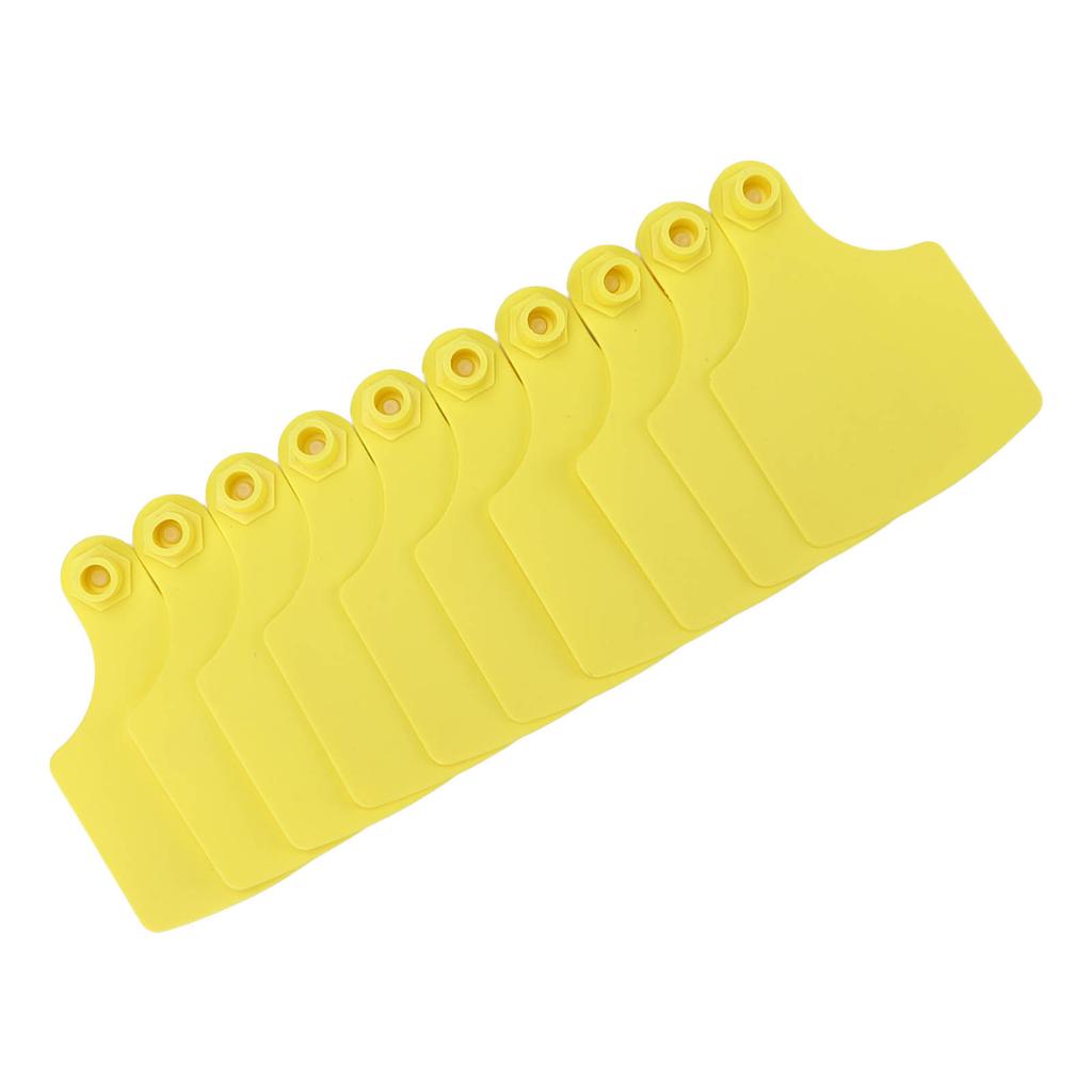 100 Set Plastic Livestock Ear Tag Blank Animal Tag for Marking Cattle Cows Animal Farm Accessories