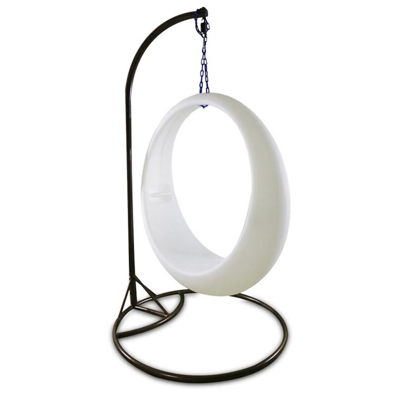 Li Shen Outdoor Solar Moon Swing Lounge Chair Decor