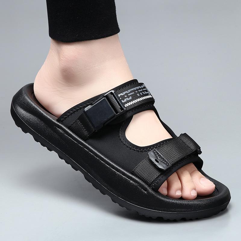 

Европейские сандалии для станции мужские летние повседневные пляжные туфли мужские для вождения подошва EVA нескользящие и износостойкие шлепанцы 45