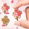 Set de 3 broches de flor de cerezo, broche decorativo a juego