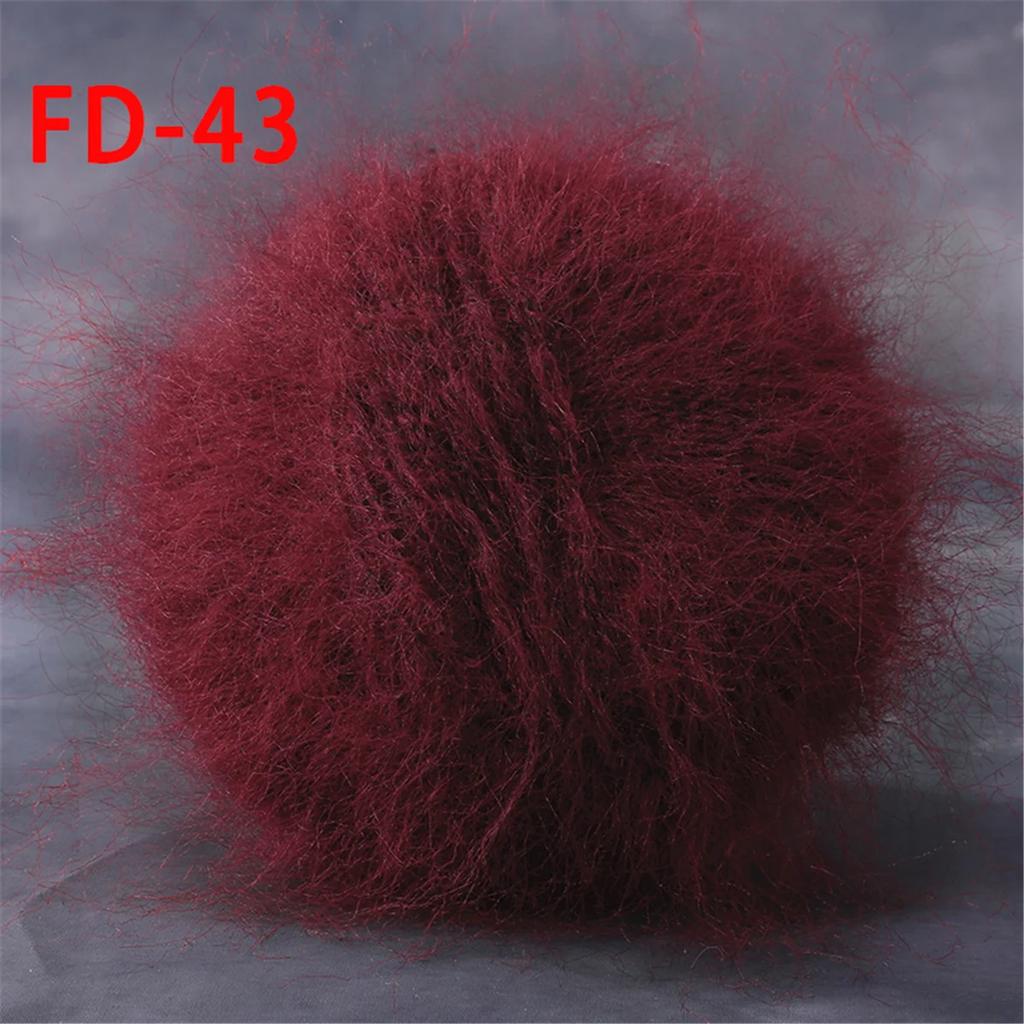 Worsted Faux Long Plush Mink Velvet Cashmere Yarn For DIY Knitting And Crocheting Long Plush Thick Crochet Yarn 1pc 190m 1.76oz