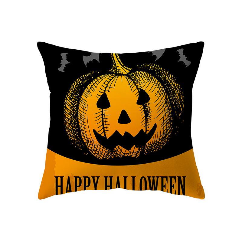 Alphabet Halloween Theme Pillow Cover Sofa Cushion  Holiday Gift Party Decoration Home Decor