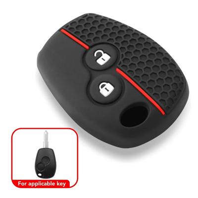 Silikonowy pokrowiec na kluczyk uchwyt etui na kluczyk dla Renault Clio 3 Logan 2 Dacia Duster sandero stepway Lada Largus dla Nissan Almera terrano