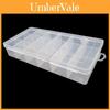 Spacious Transparent Plastic Storage Box With Detachable Compartments Ideal For Jewelry And Tools