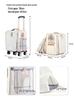DODOPET Erweiterbarer Haustierrucksack - Tragbarer Rollkoffer für Katzen & Hunde, Großes Fassungsvermögen für Ausflüge