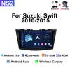 For Suzuki Swift 4 2010 2011-2015 Android 15 Auto CarPlay Car Radio GPS Multimedia DSP Video Player Navigation IPS Touch Screen