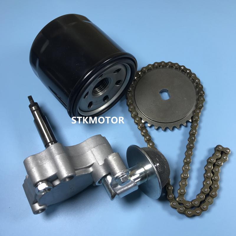 ATV Oil Pump Driven Sprocket Oil Filter and Pump Chain Repair Kits For HISUN 500 700 500CC 700CC Quad Parts