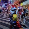 Motorcycle Goddess Backpack Decoration for Female Riders: Funny Electric Vehicle Accessory