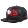 Mode Neue flache Krempe Hut Riot Life Bestickt Street Hip Hop Hut Sonnenschutz Dekoration Baseballkappe Unisex