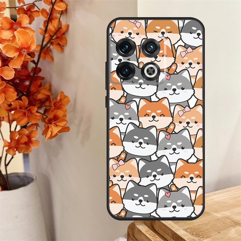 Cute Shiba Inu Funda For OnePlus 13 13R 12 12R 11 10 Pro 8T 10T OnePlus Nord 4 CE 2 3 Lite N30 N20 N10 Case