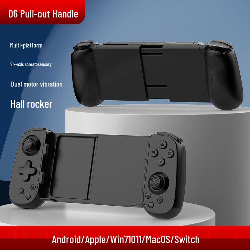 D6DP Wireless Bluetooth Dual Hall Motion Game Controller for Mobile, Switch, Android, iOS, and PC