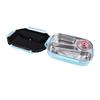 2L Divided Lunch Box 4 Compartments Stainless Steel Portable Food Containers with Chopsticks Spoon for Work Travel