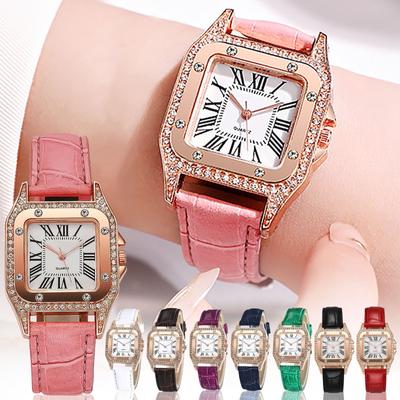 Hodinky Wine Barrel Square Dámské hodinky Quartz Watch Dárkové hodinky