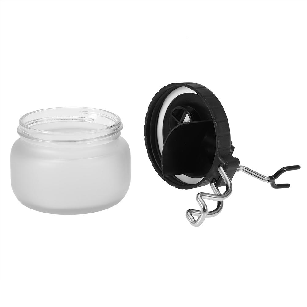 Airbrush Cleaning Pot Holder Paint Jar Bottle Clean Needle Nozzle Brush Set