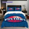 Detroit Pistons Bold Logo Three-piece set(1 * duvet cover + 2 * pillowcase, without core) Bedding set Duvet cover and pillowcase