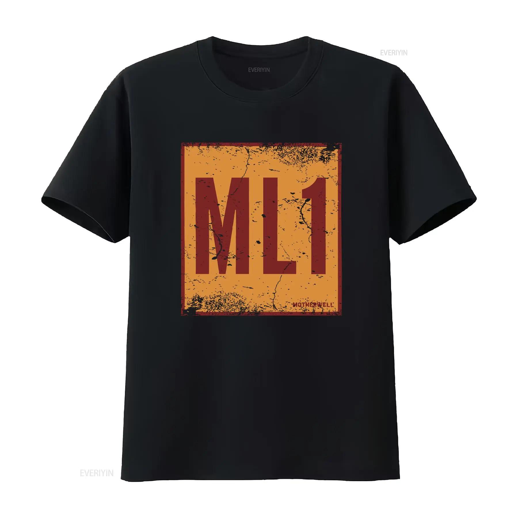 

Motherwell ML1 Stadium Postcode Organic T Shirt Vintage Style Print vintage Washed Unisex designer clothes graphic - Men s Su... S разноцветный