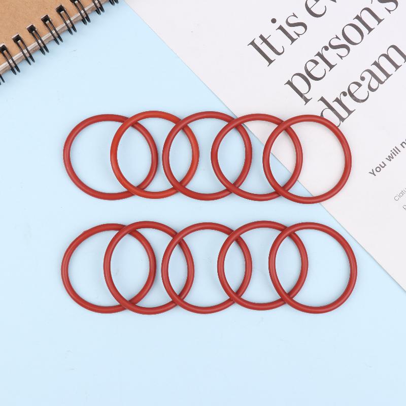10 Stück Silikon-O-Ring für Kaffee 43,6*35*4,3 mm O-Ring VMQ Dichtung Dichtungsdicke 4,3 mm O-Ring Rotes Gummi