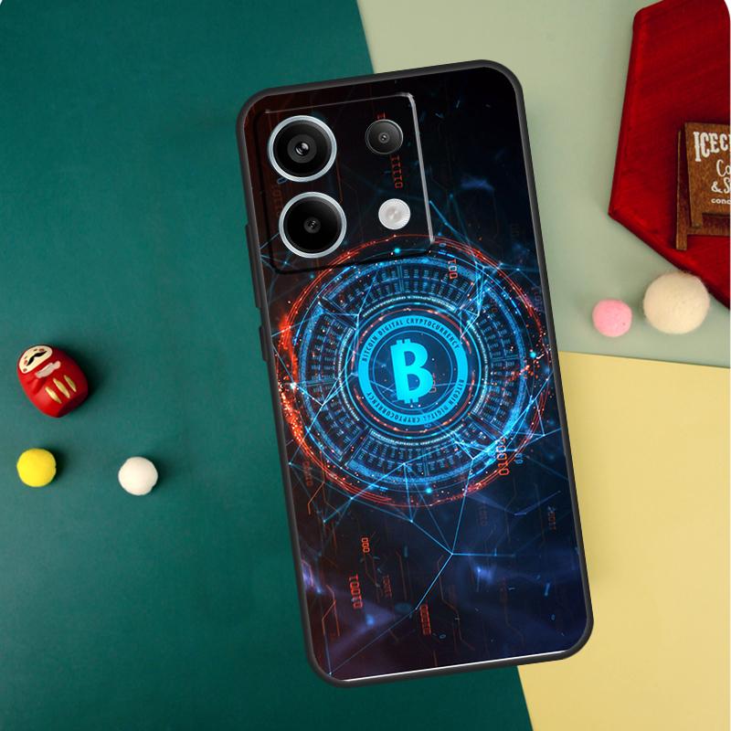 Bitcoin Case For Xiaomi Redmi Note 13 11 8 9 10 12 Pro 12S 11S 10S 9S Redmi 13C 9C 10C 12C Cover