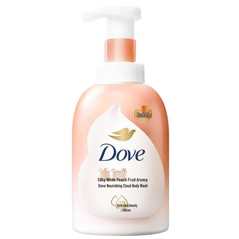 Dove Белый Персик Фруктовый Пенный Гель для Душа