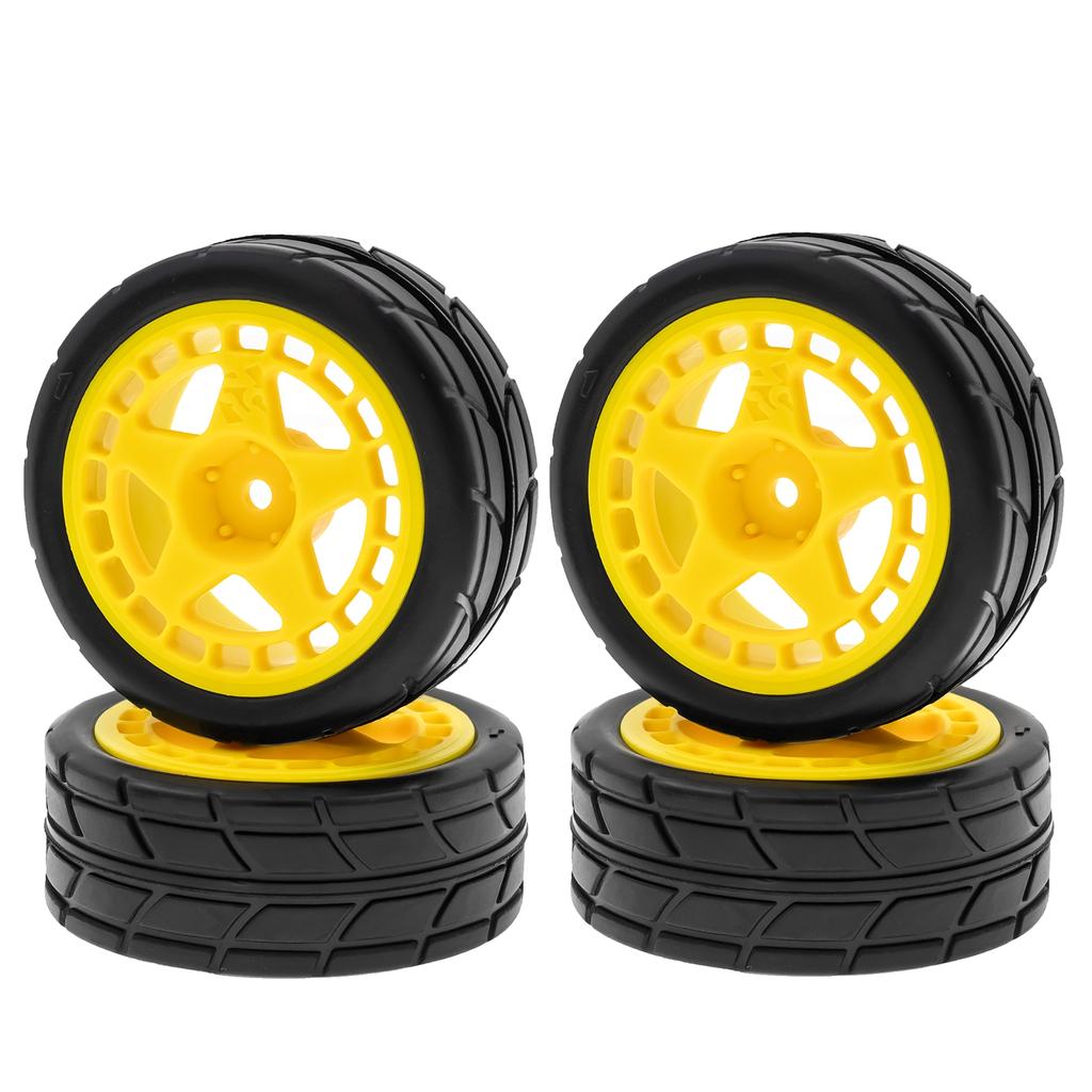 Remote Control Off-Road Car Tires 67*45*27mm 4pcs Replacement for TAMIYA TT02 XV01 HSP 94123 HPI