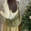 Japanese Casual Literary Dumpling Bag Women's Bag Ins Wind Small Fresh Nylon Shoulder Bag Fashionable Large Capacity Messenger Bag