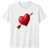 Heart Pierced Arrow Valentines Day Unisexs TShirt Unisexs Tee Graphic Unisex Top