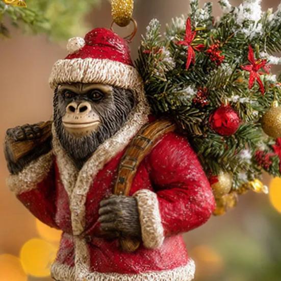 1/5Pcs Acrylic Sasquatch Hanging Decoration Home Office Christmas Tree Hanging 2D Flat Savage Wild